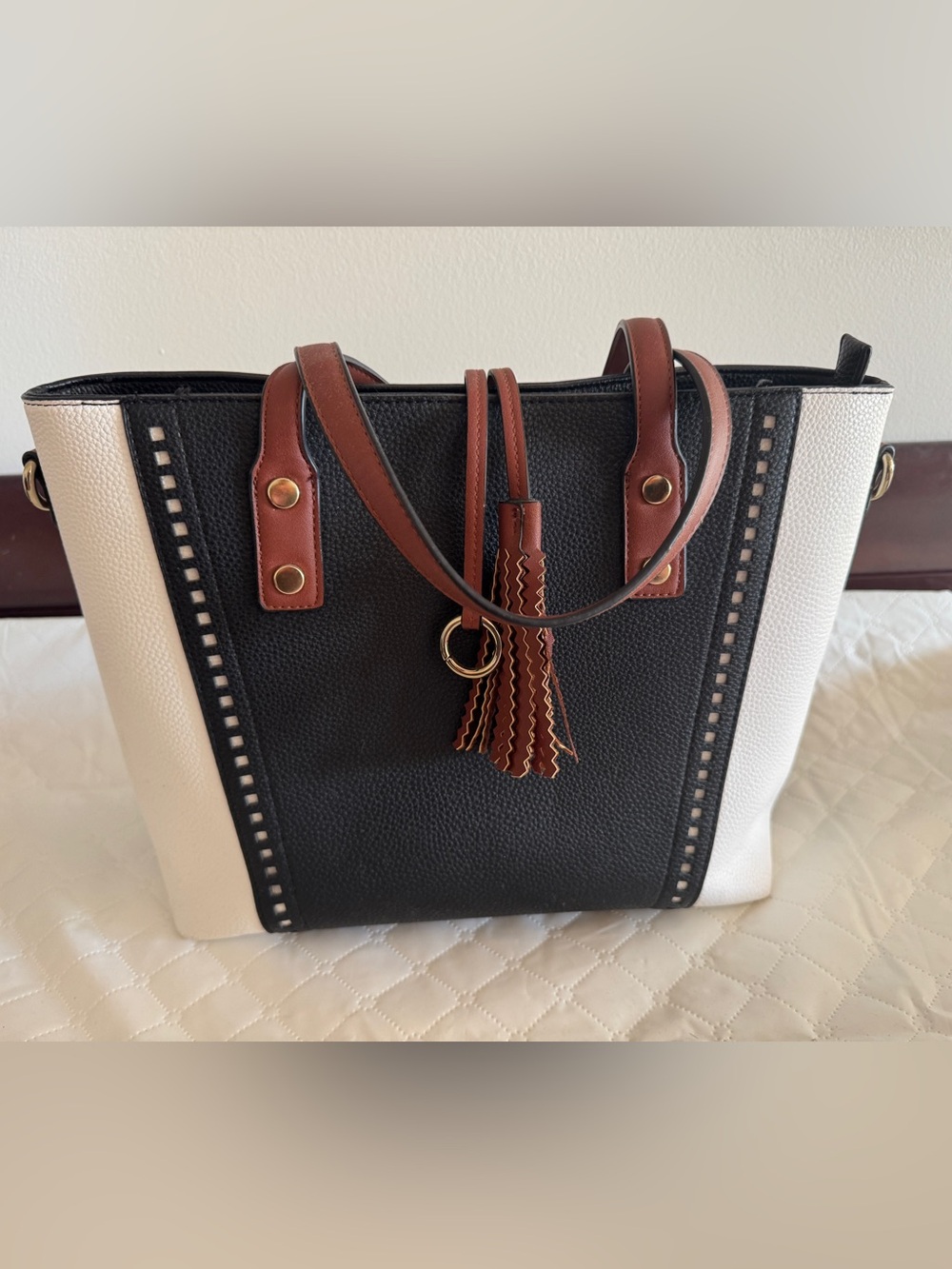 Black and White Tote Bag